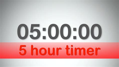 5 Hour Timer Youtube