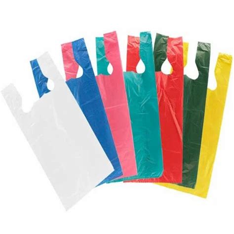 5 Kg Plain Glossy Rectangular T Shirt Loop Handle Plastic Bag At Rs 50
