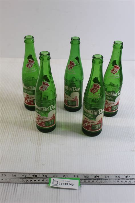 5 Mountain Dew Glass Bottles Bodnarus Auctioneering 5 Mountain Dew Glass Bottles Bodnarus Auctioneering