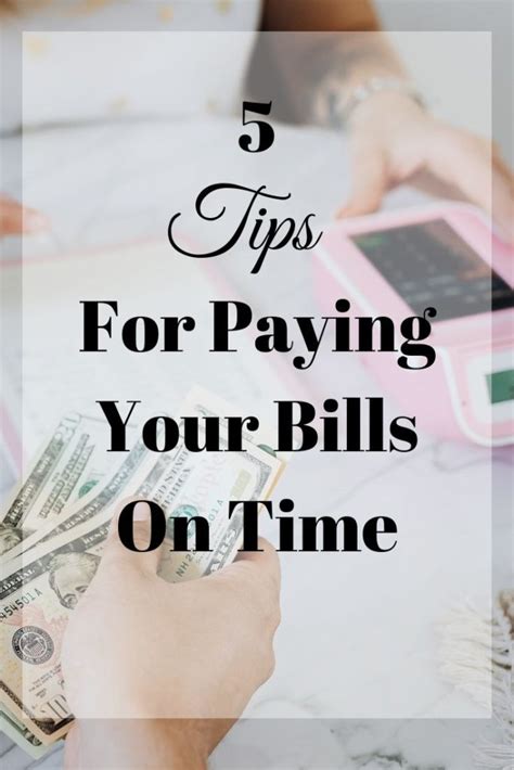 5 Tips For Paying Your Bills On Time Time And Pence