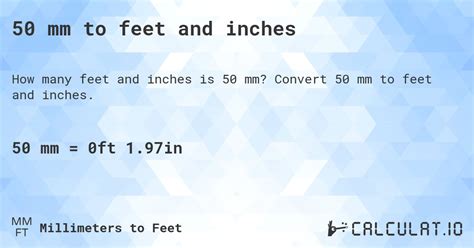 50 Inches In Feet Calculatio 50 Inches In Feet Calculatio