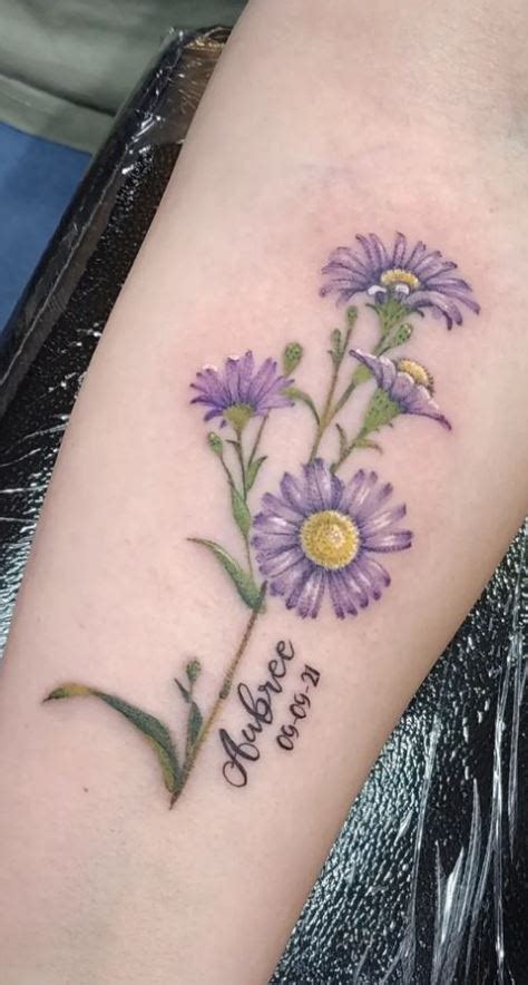 50 Meaningful Aster Tattoos Designs Amp Ideas Tattoo Me Now