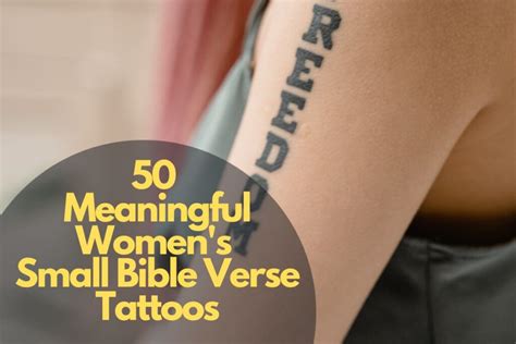 50 Meaningful Women Amp 39 S Small Bible Verse Tattoos