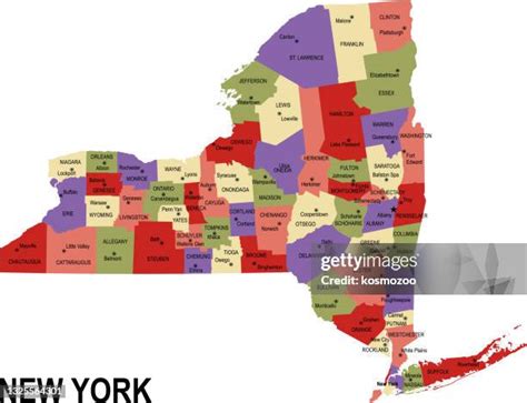 50 New York Map Counties Stock Photos High Res Pictures And Images Getty Images