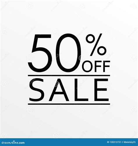 50 Off Sale And Discount Price Icon Sales Tag Design Template Vector
