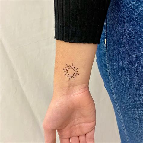 50 Sun Tattoo Mini Ideas That Will Make You Want To Get One