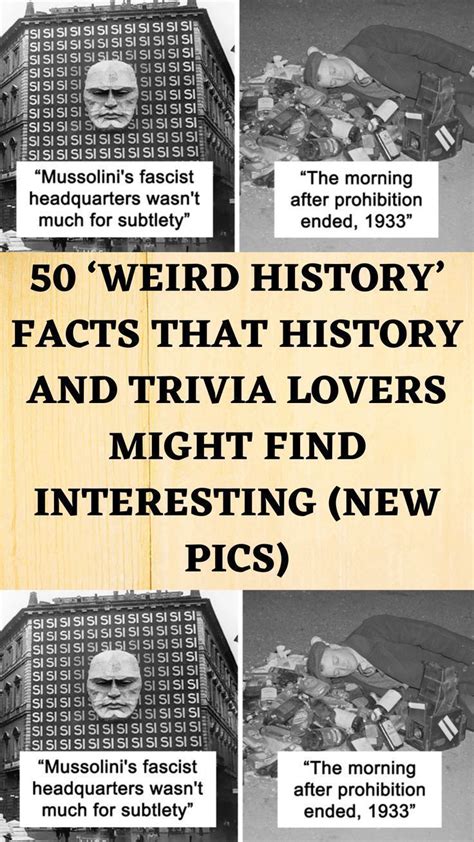 50 Weird History Facts That History And Trivia Lovers Might Find 50 Weird History Facts That History And Trivia Lovers Might Find