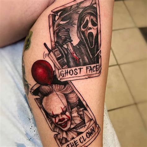 51 Horror Movie Tattoos From Slasher Scenes To Scream Tattoo Glee