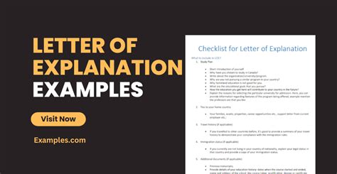 54 Letter Of Explanation Examples To Download