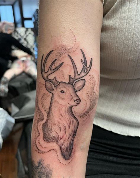 55 Stag Tattoo Design Ideas Honoring The Stately King Of The Forest