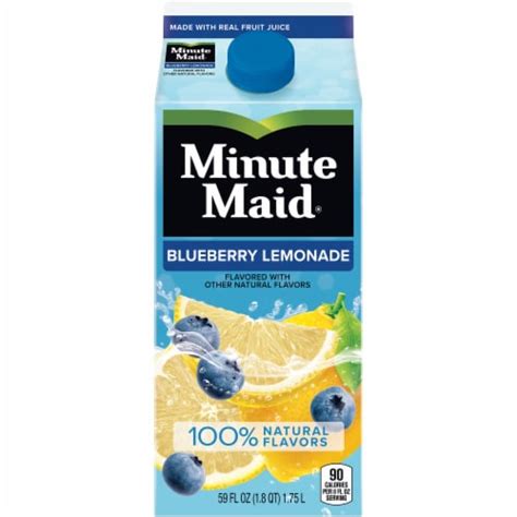 59 Fl Oz Carton Minute Maid Blueberry Lemonade 270X450 Png Download