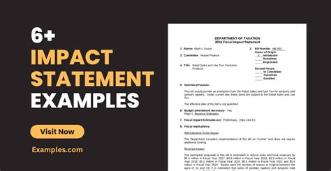 6 Impact Statement Examples To Download