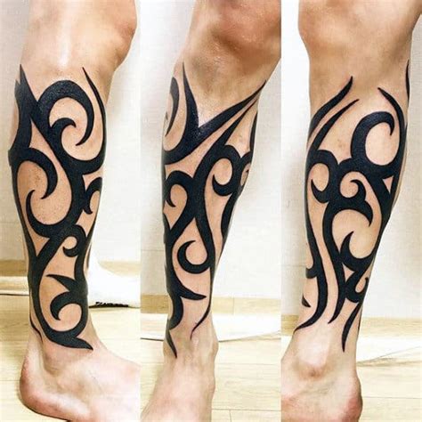 60 Epic Tribal Leg Tattoos For Men