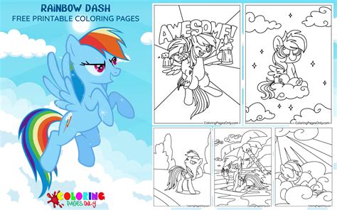 60 Rainbow Dash Coloring Pages Free Printable Pdf Online Coloring