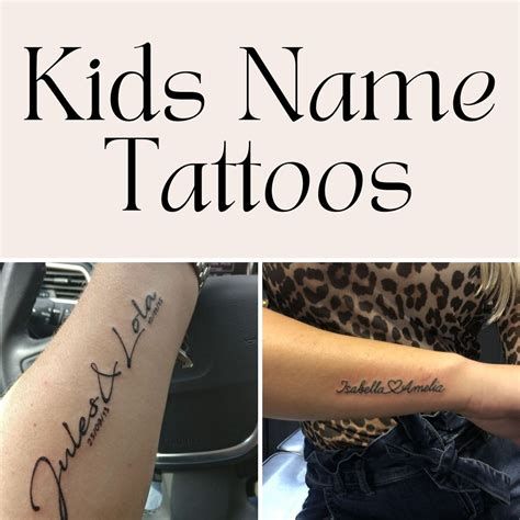 61 Sweetest Kids Name Tattoos Amp Baby Name Ideas Tattoo Glee