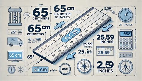 65cm to inches conversion