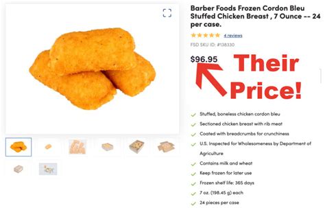 7 5 Lb Case Chicken Cordon Bleu 5Oz Each Back By Popular Demand Food And Meat Coop