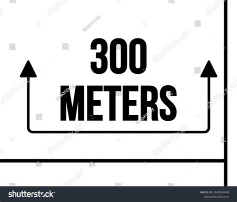 700 Meters Vector Marked Distance Black Stock Vector Royalty Free 2242816695 Shutterstock