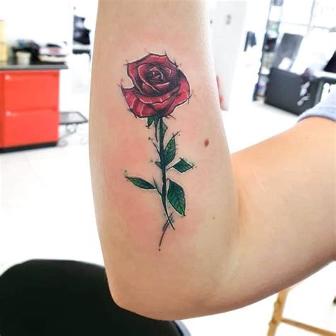 71 Cool Rose With Stem Tattoo Ideas 71 Cool Rose With Stem Tattoo Ideas