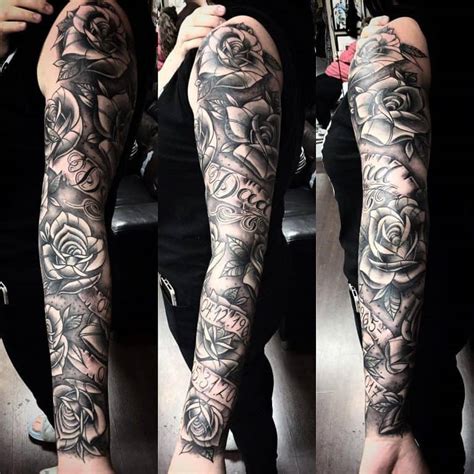 80 Amazing Rose Sleeve Tattoo Ideas