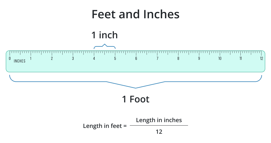 9 Inches to Feet Converter