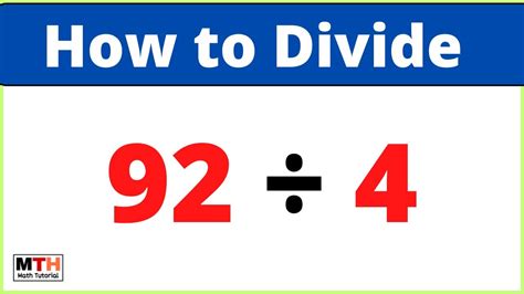 92 Divided by 4 Result