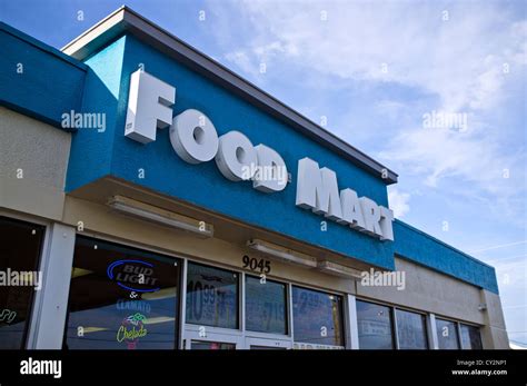 A Convenience Store Food Mart Store Front Sign Stock Photo Alamy A Convenience Store Food Mart Store Front Sign Stock Photo Alamy