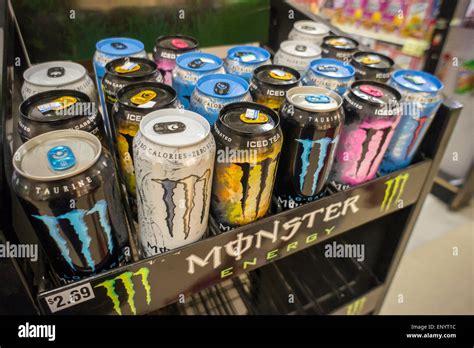 A Display Of Monster Brand Energy Drinks In A Supermarket In New York On Sunday May 10 2015 The Popular Energy Drink Partially Owned By Coca Cola Missed Its First Quarter Earnings Forecast A Display Of Monster Brand Energy Drinks In A Supermarket In New York On Sunday May 10 2015 The Popular Energy Drink Partially Owned By Coca Cola Missed Its First Quarter Earnings Forecast