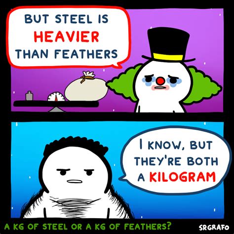 A Kilogram Of Steel Or A Kilogram Of Feathers Meme Pin Teepublic