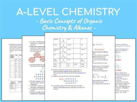 A Level Chemistry Revision Organic Chemistry Alkanes
