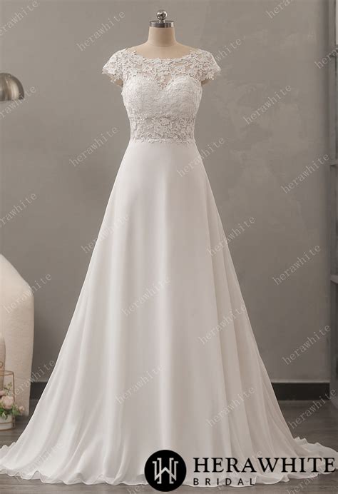 Discover the Perfect A Line Chiffon Wedding Dress for Your Special Day