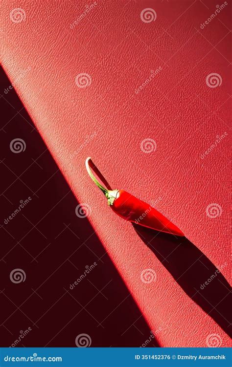 A Monochromatic Scene Featuring A Bowl Of Hot Fresno Peppers On A Red