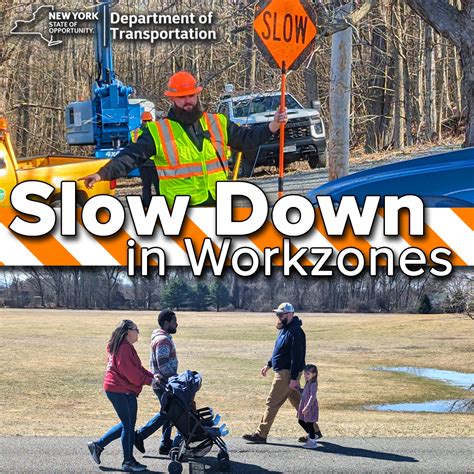A Strong Reminder To Slow Down In New York In Work Zones