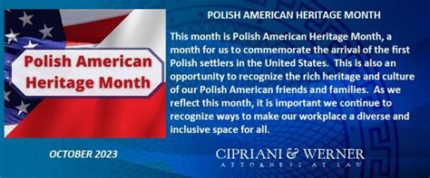 A Time To Celebrate Polish American Heritage Month Cipriani Werner