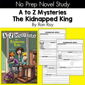 A To Z Mysteries The Kidnapped King Novel Study By Sara Goldsby Tpt