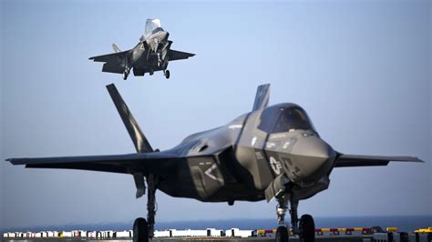 A U S Marine Corps F 35B Lightning Ii Takes Off From The Amphibious