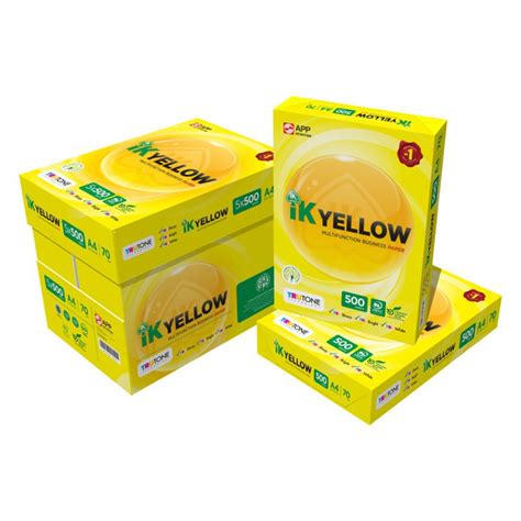 A4 Paper Ik Yellow Indah Kiat A4 Kertas Copier Paper Weight 70Gsm