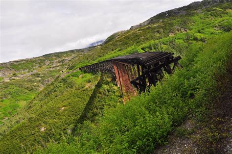 Abandoned Trestle Along The White Pass Yukon Route Railroad R Rustyrails Abandoned Trestle Along The White Pass Yukon Route Railroad R Rustyrails