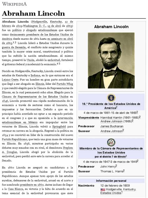 Abraham Lincoln Wikipedia La Enciclopedia Libre