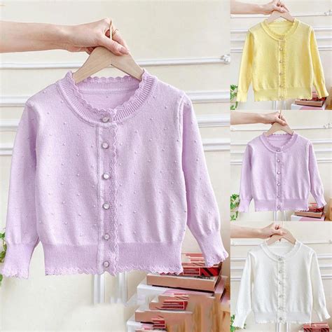 Abtuhar Toddler Cardigan Cardigan For Girls Little Girls Amp 39 Knit Long Abtuhar Toddler Cardigan Cardigan For Girls Little Girls Amp 39 Knit Long