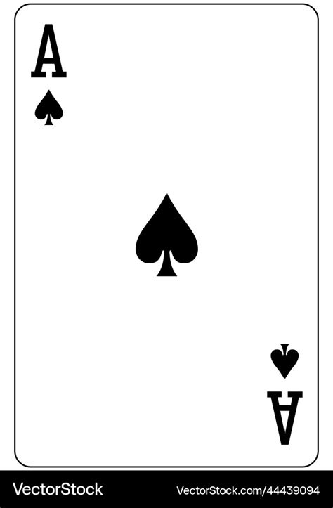 Ace Of Hearts And Spades Royalty Free Vector Image