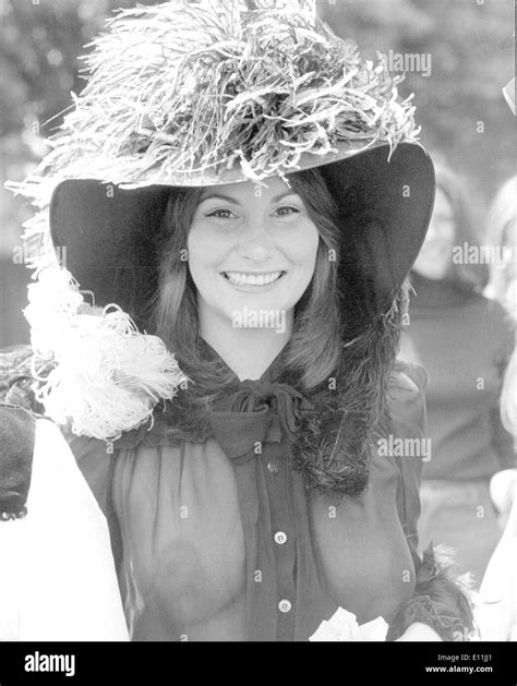 Actress Linda Lovelace Shock In Royal Ascot Outfit Stock Photo Alamy