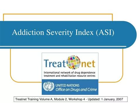 Addiction Severity Index Intro Training Jan 2015