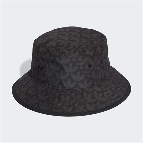 Adidas Monogram Bucket Hat Black Adidas Ke