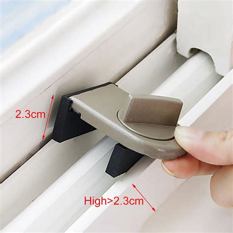 Adjustable Door Window Lock Stopper Wedge With Rubber Covered For