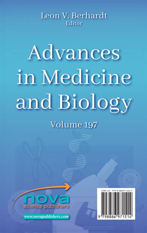 Advances In Medicine And Biology Volume 197 Nova Science Publishers Advances In Medicine And Biology Volume 197 Nova Science Publishers