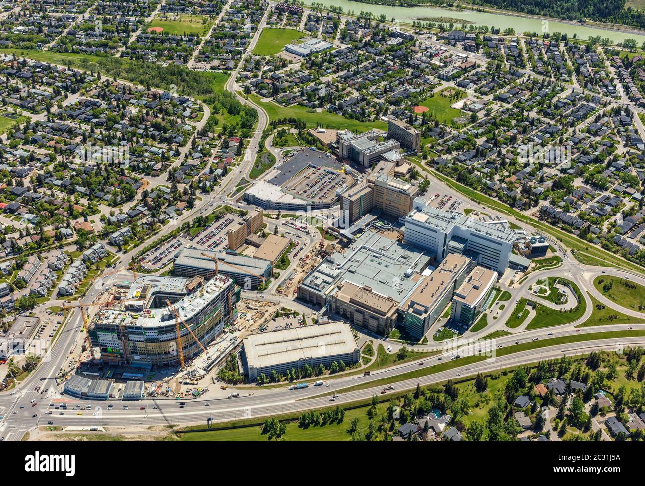 Aerial Photo Foothills Medical Centre Calgary