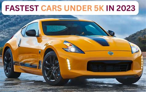 Affordable Sports Cars Under 5K Affordable Sports Cars Under 5K