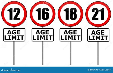 Age Limit Stock Illustration Illustration Of Driving 28967916