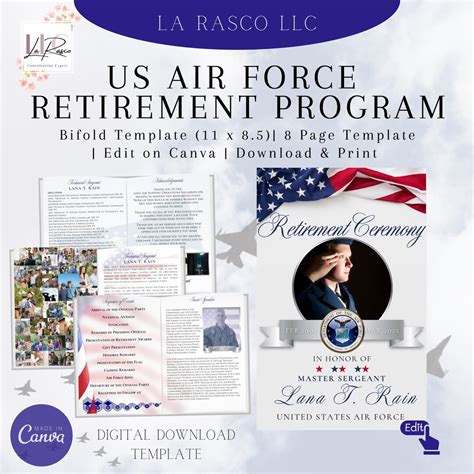 Air Force Retirement Program Package Etsy